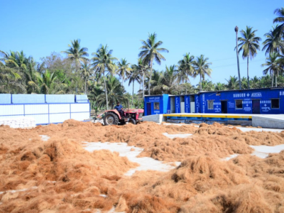 Drying Coir Fiber